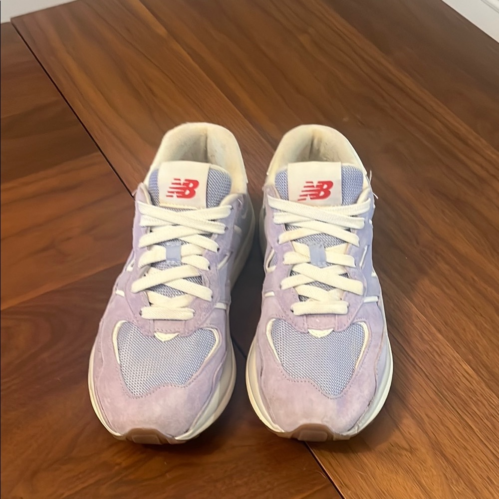 New Balance Purple and White Athletic Shoes